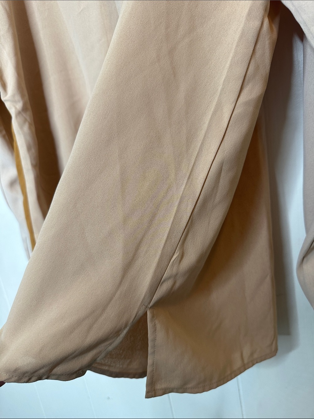 Andree Colorblock Button-Down Shirt in Brown and Beige - Picture 10 of 10